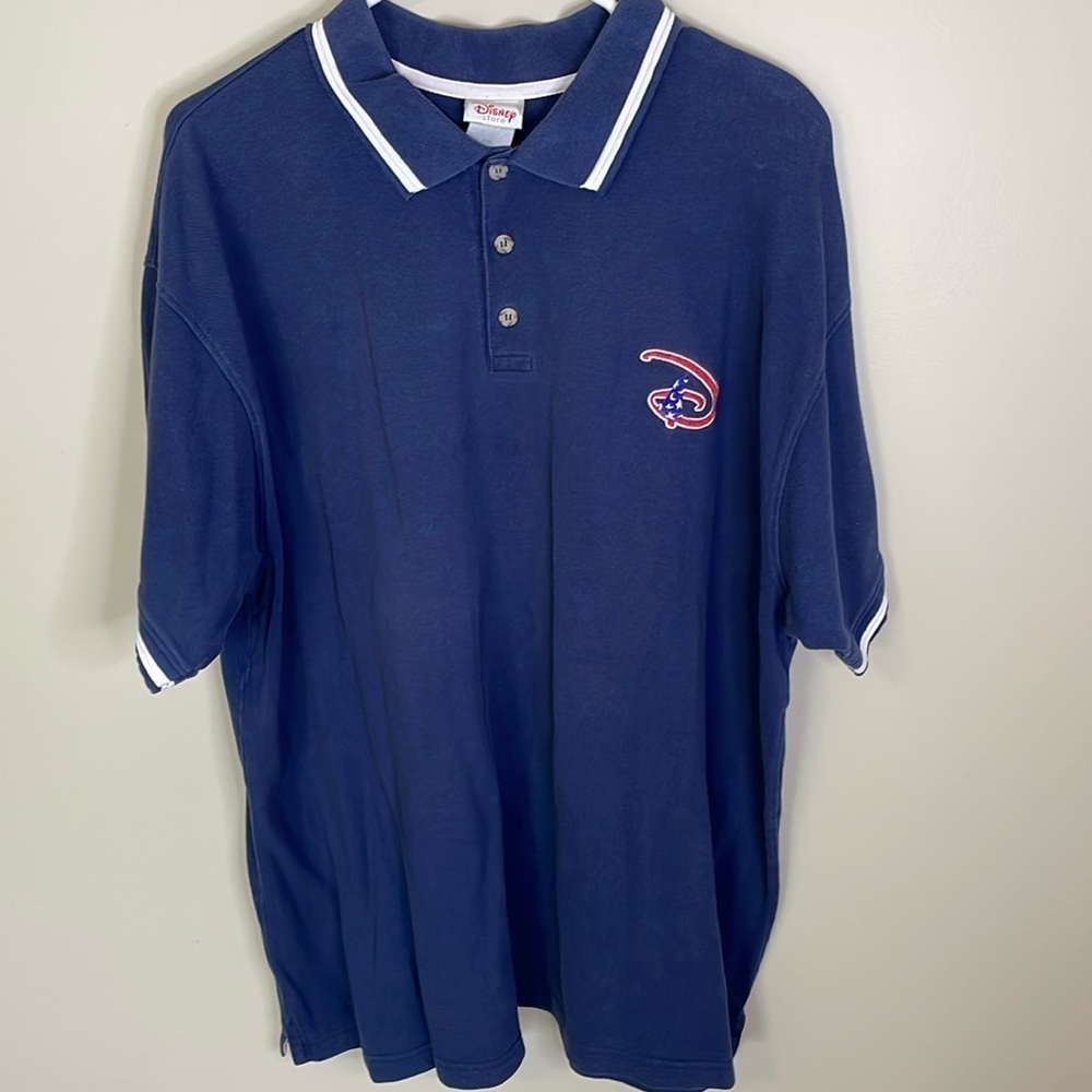 DISNEY STORE Men’s Vintage XXL Fantasia Sorcerer’s‎ Hat Embroidered Polo Shirt